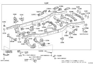 Left Rear Transport Hook Subassembly 51095-60030 for Toyota 4Runner