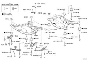 Front Right Support Bushing 52211-48010 for Lexus RX
