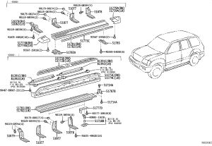 Side Pedal Pad (Right) 51771-6A100 for Lexus LX470