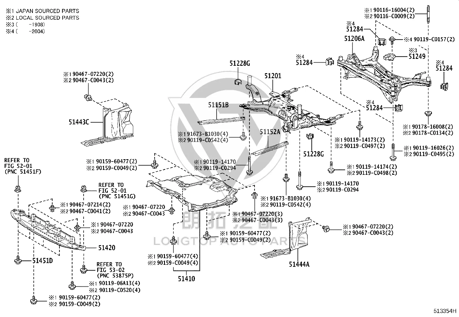Yuanbao Beam 51201-F4042 for Toyota C-HR