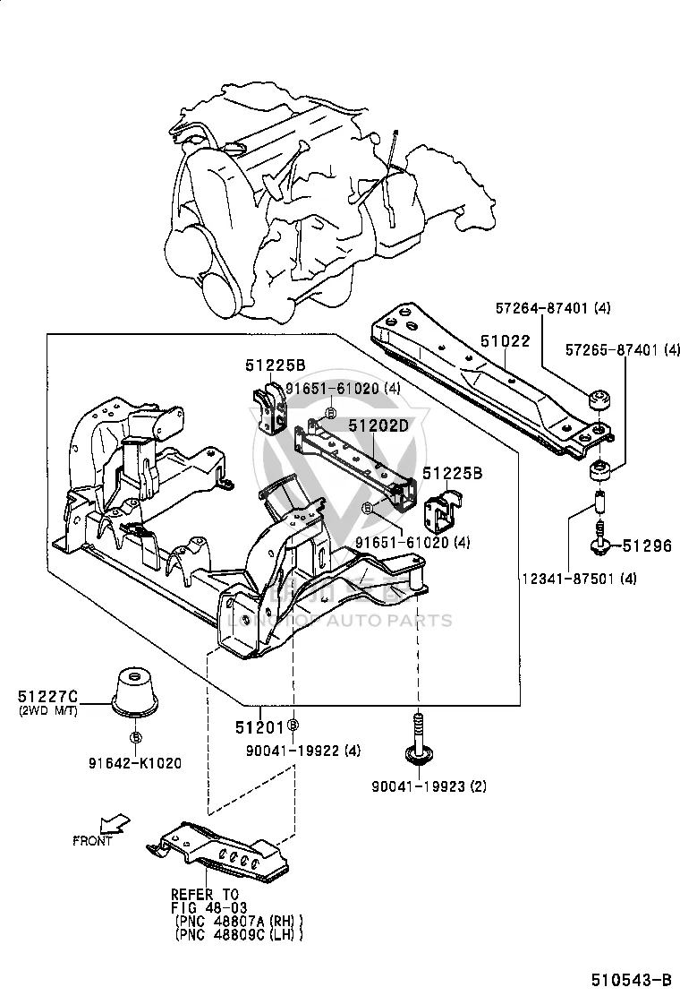 Bolt 90041-19922 for Toyota Cami