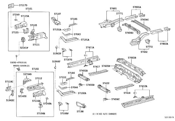 Battery Carrier Reinforcement 537040-D020 for Toyota Vios