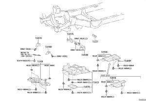 Engine 1 Undercover Assembly 51410-60180 for Lexus LX
