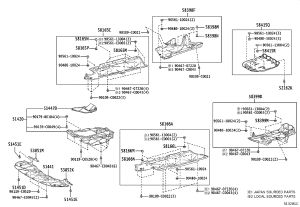 Aft Floor Panel 1 58415-06140 for Toyota Camry
