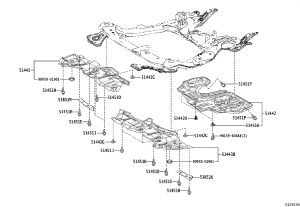 Engine Under Cover Left 51443-48100 for Lexus RX
