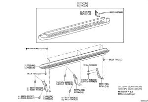 Side Pedal Bracket (Left) 51798-0K110 for Toyota Fortuner