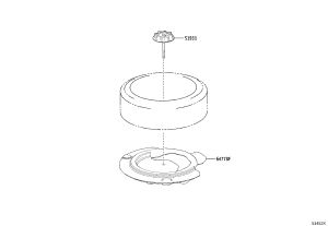 Spare Wheel Retaining Screw 51931-20050 for Toyota Avensis
