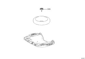 Spare Wheel Retaining Screw 51931-47020 for Toyota Comfort