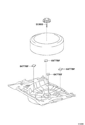 Spare Tire Rack 51931-76010 for Toyota SCION