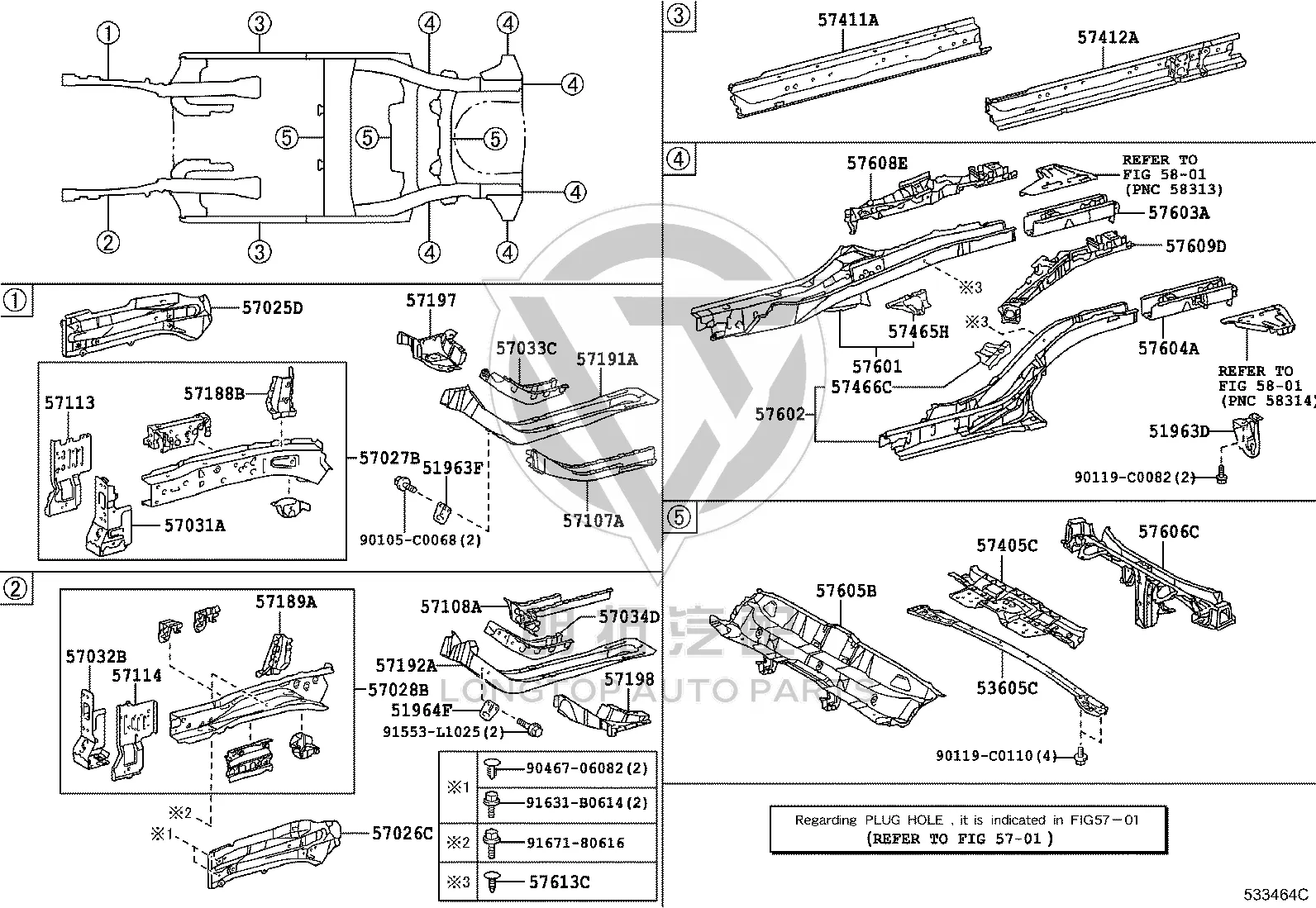 Rear Trailer Hook 51963-02110 for Toyota E'Z