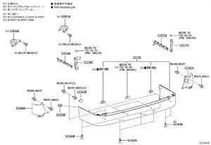 Rear Bumper Bracket (Left Inner) 52158-V3010 for Toyota GRANVIA