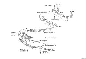 Front Bumper Foam 52611-YK020 for Toyota Corolla