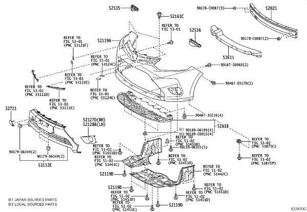 Front Bumper Bracket 52536-0D110 for Toyota Vios
