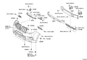 Front Bumper Bracket (Right) 52115-0G010 for Toyota Land Cruiser Prado