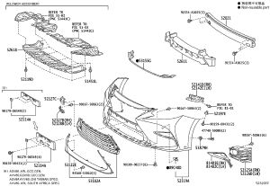 Middle Net Molding Lower 53122-33020 for Lexus ES