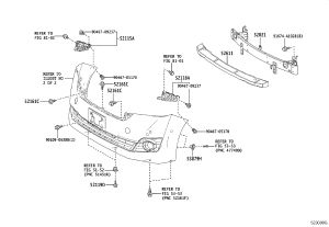 Front Bumper Bracket 52115-58080 for Toyota ALPHARD