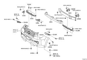 Front Bumper Bracket 52115-60190 for Lexus GX400