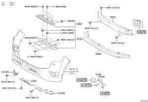 Front Bumper Foam 52611-60160 for Toyota Land Cruiser