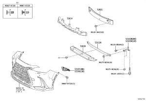 Front Bumper Foam 52614-78070 for Lexus NX Series