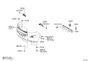 Front Bumper Reinforcement 52021-KK010 for Toyota Fortuner