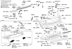 Silencer, Rear Bumper, LH 52594-48010 for Lexus RX Series & RX350