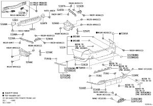 Rear Bumper Arm 52181-50030 for Lexus LS500