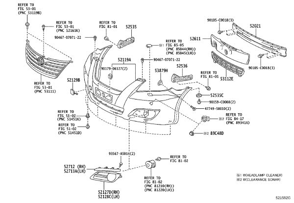 Front Bumper Foam 52611-06180 for Toyota Camry
