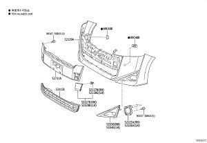 Front License Plate Holder 53105-58060 for Toyota Alphard