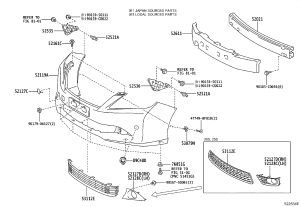 Front fog lamp shield (left) 52128-06490 for Toyota Camry