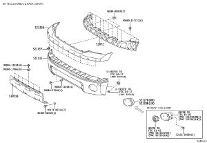 Front Bumper Trim Upper 52129-0C901 for Toyota Tundra