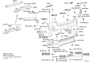Rear Bumper Moulding Lower 52751-48030 for Lexus RX Series