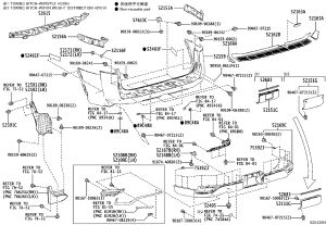Rear Bumper Right Side Extension 52108-60081 for Toyota Land Cruiser