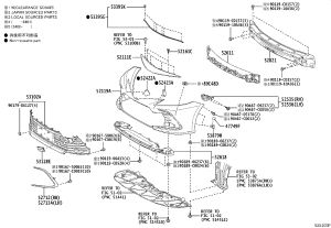 Center Net Trim (Top) 52111-06902 for Toyota Camry