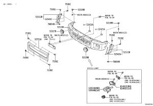 Front Bumper Skin 52119-60A10 for Toyota Land Cruiser