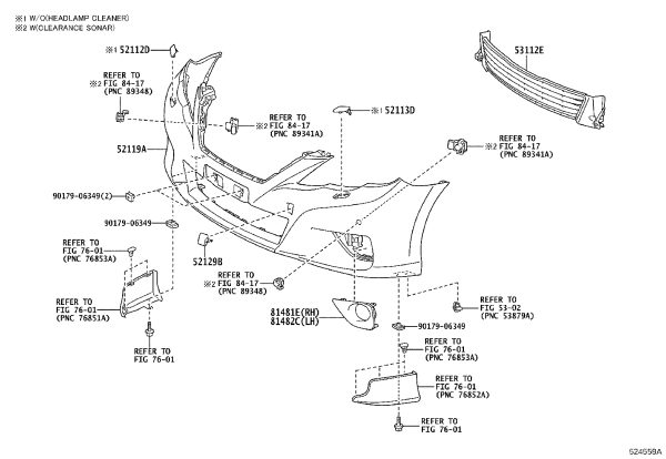 Front Bumper Tow Hook Cover 52129-0P040 for Toyota Reiz