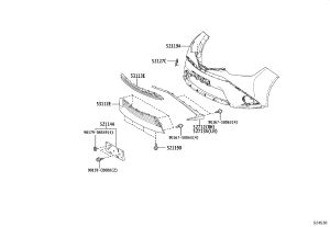Front License Plate Holder 52114-02260 for Toyota Levin