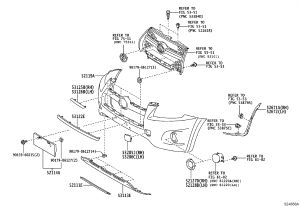 Toyota Middle Net Molding (Lower) 53122-0R040 for RAV4 (ACA3#) 2009-2013