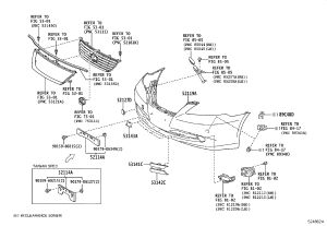 Front Bumper Skin 52119-33948 for Lexus ES240