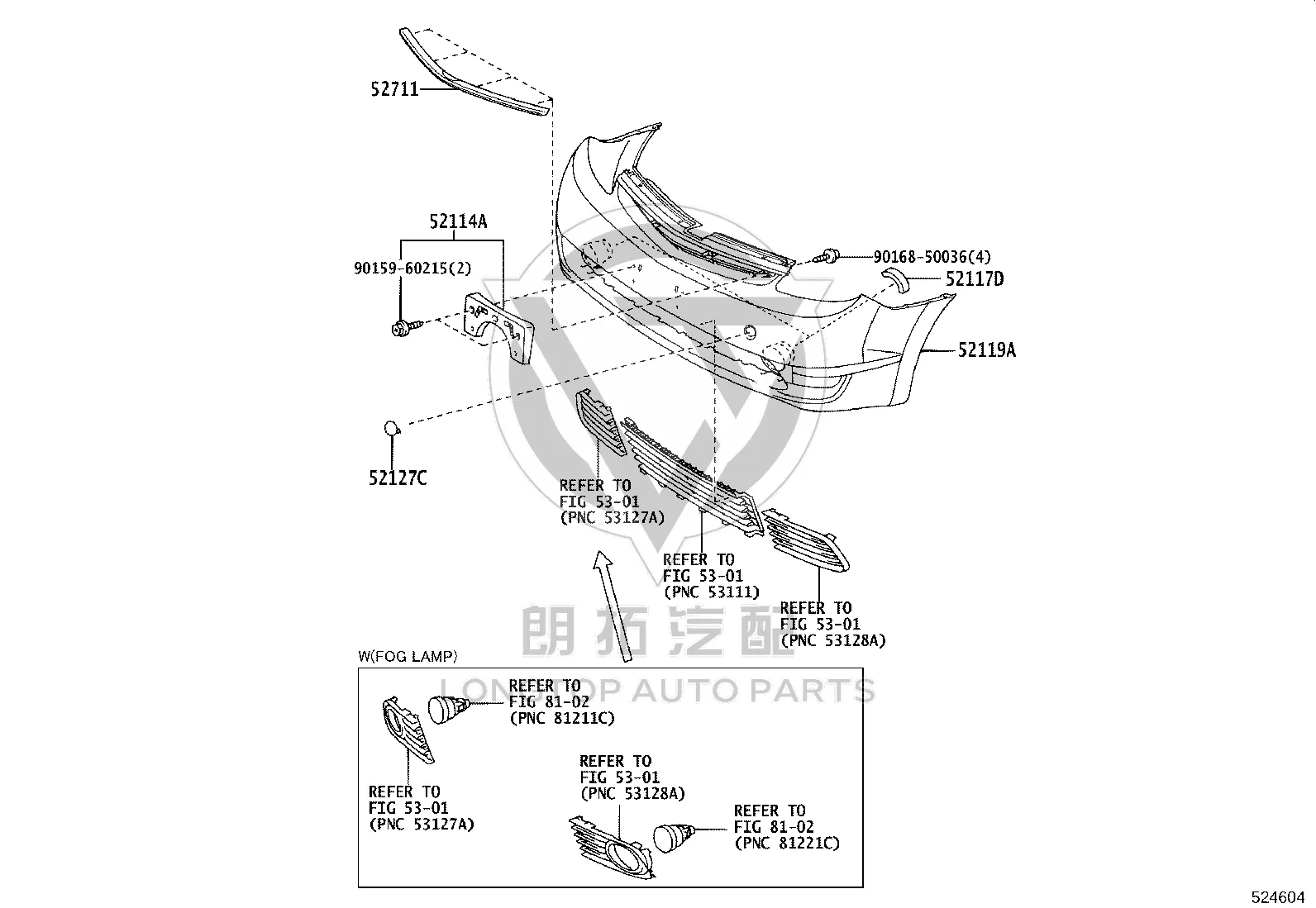 Front License Plate Bracket 52114-47040 for Toyota Prius