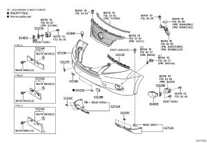 Front Fog Light Bracket Left 52126-48050 for Lexus RX