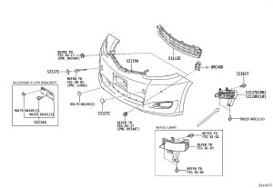Front Bumper Grille 53112-58070 for Toyota Alphard