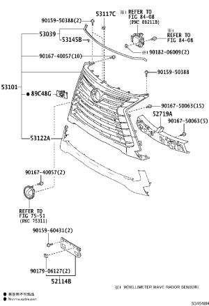 Front License Plate Bracket 52114-60260 for Lexus LX570