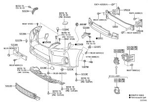 Front License Plate Holder 52114-76200 for Lexus CT200H