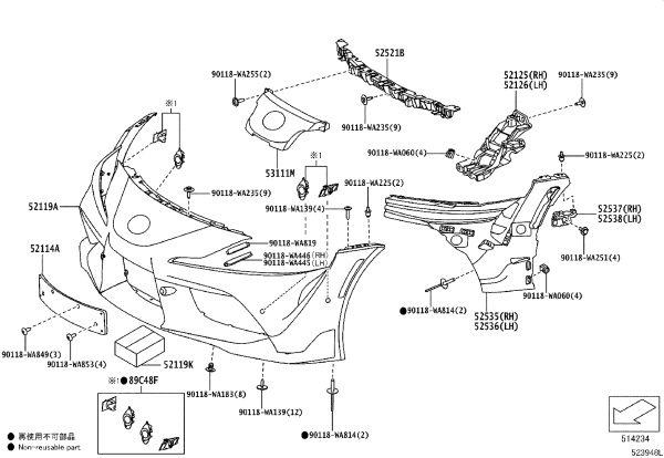 Front License Plate Bracket 52114-WAA01 for Toyota Supra