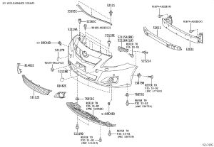 Front Bumper Foam 52611-02240 for Toyota Corolla