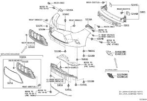 Front Bumper Guard (Lower) 52618-02120 for Toyota Levin