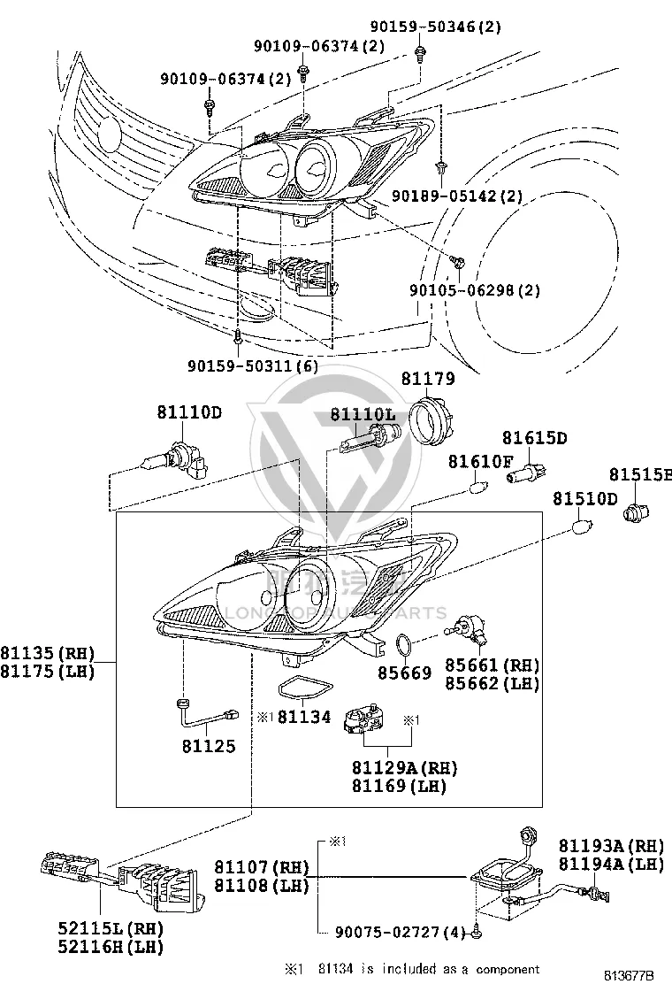 Headlight Mount Right 5211533100 | LongTopAuto
