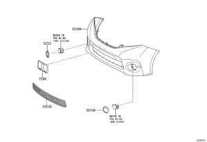 Front Bumper Molding Right 52712-08020 for Toyota Sienna