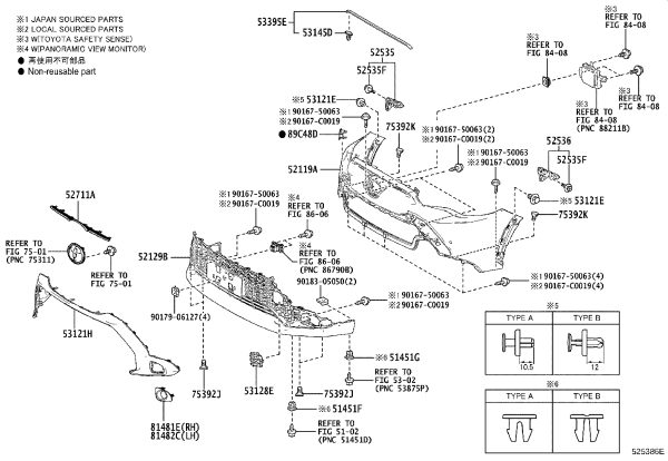 Front Bumper Bracket Right 52535-0A050 for Toyota FRONT LANDER