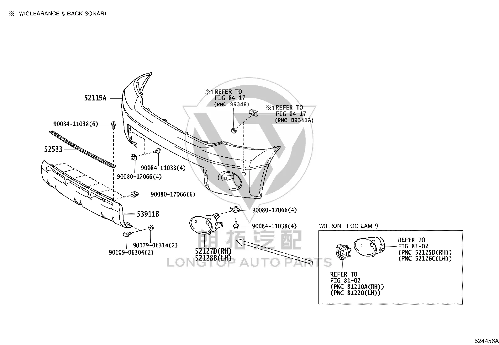 Front Bumper Skin 52119-0C945 for Toyota Tundra